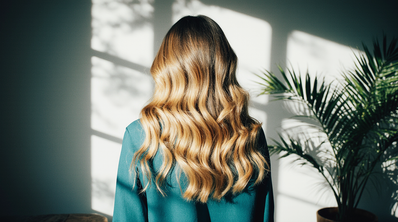 Long blonde hair extensions by MaVo Hair Lounge
